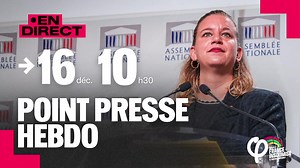 Rendez-vous ce mardi 16 décembre à 10h30 pour suivre en direct le Point Presse Hebdo du groupe parlementaire La France insoumise avec Mathilde Panot ! | La France insoumise à l'Assemblée nationale