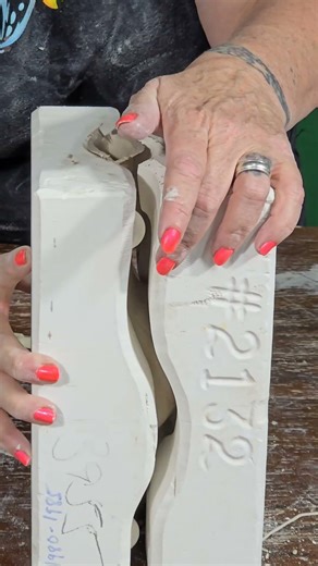 1982 Slip Casting Mold #shorts #diy #crafts #ceramic #pottery