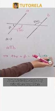 Calculating Angle β Using Parallel Lines #Math #ParallelAndPerpendicularLines