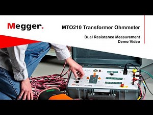 Megger MTO210 Transformer Ohmmeter Dual Resistance Measurement by Megger Australia