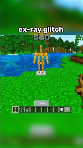 Minecarft But... Ex-ray Glitch 😱 #minecraft #shorts #gaming
