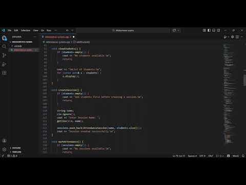 ●HOW TO GENERATE AN ATTENDANCE MANAGEMENT SYYSTEM USING VS CODE