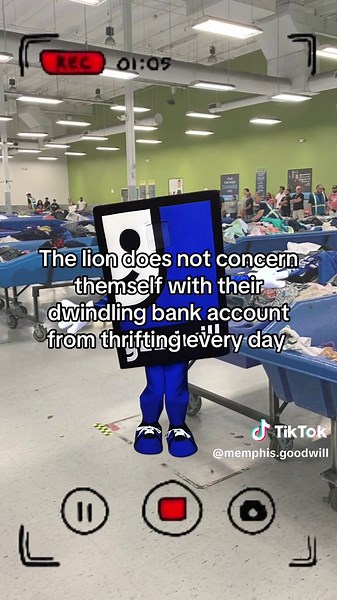 that number is the bank’s concern not mine #thelion #thrifting #goodwillfinds #goodwill