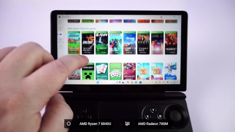 GPD Win Mini 2025 Handheld Gaming PC, AMD Ryzen 7 8840U, 8C/16T up to 5.1GHz, Radeon 780M GPU, 16GB LPDDR5X RAM, 1TB NVMe SSD, 7” 1080p 120Hz Touchscreen, Wi-Fi 6E Bluetooth 5.3