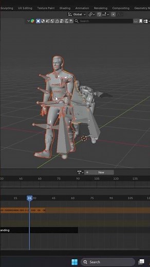 Use Multiple Mixamo Animations in Blender! #blender #tutorial