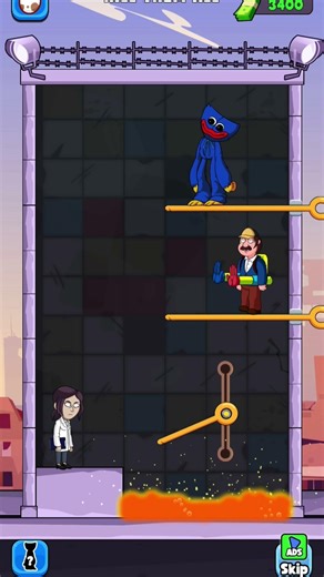 Huggy wiggy kill 🤯 them all ! game short video dangerous #huggywuggy #trending #game #funny