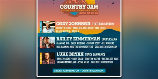 Cody Johnson and Luke Bryan in Grand Junction? Country Jam lineup announced