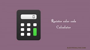 Resistor color code calculator