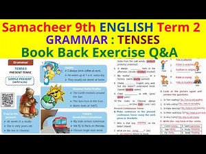 Tenses Book Back Questions & Answers | 9th Standard English Grammar | Term 2