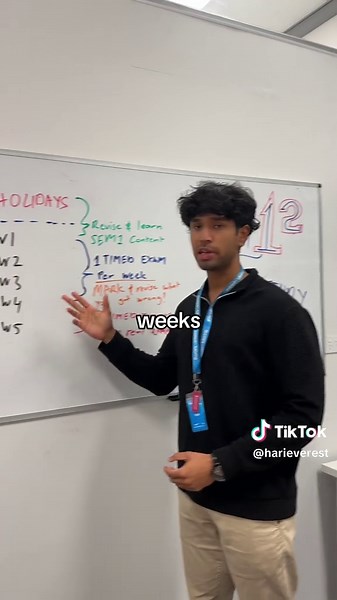 Year 12 Semester 1 Exam Study Plan Guide