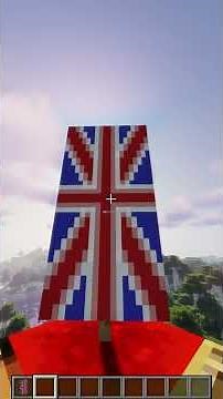 Minecraft How To Britain Flag Banner💂 #shorts #minecraft
