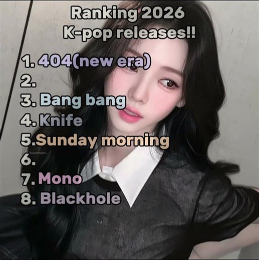 Ranking kpop 2026 songs/credits to Kpop_bea #kpop #ranking