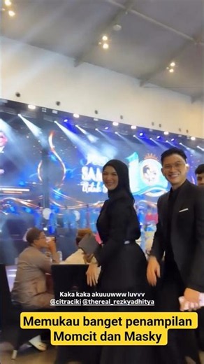 Citra Kirana dan Rezky Adhitya menghadiri milad samira