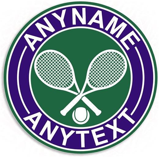 Custom Tennis Team Name Sticker Personalized Sport Decal Waterproof Vinyl for Water Bottle Laptop Team Gift for Her and Him - Etsy