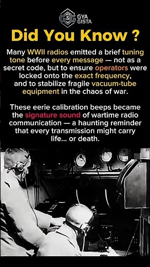 The Haunting Beeps of WWII Radios — The Forgotten Sound of War #history #shorts