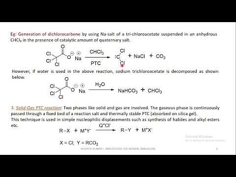 Phase transfer catalysis