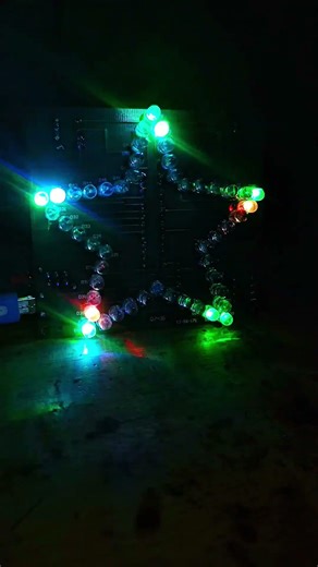 Mạch tự hàn led RGB hình ngôi sao | #circuit #led #electronic #shorts
