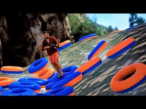 #106 [GTA5 Request Edition] Waterfall and river rafting on a swim ring!!