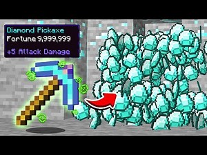 I found a FORTUNE LEVEL 9,999,999 PICKAXE in Minecraft!