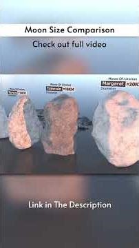 Moon Size Comparison 3D (2025) | Solar System