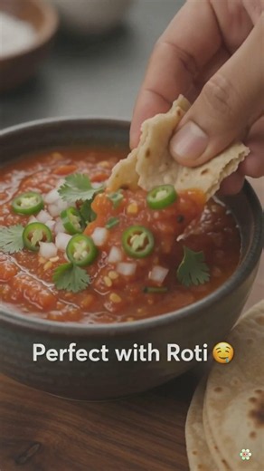 Smoky Tomato Garlic Chutney 🍅🧄 | 5-Minute Instant Chutney Recipe | Best Side Dish with Roti #tomato