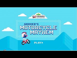 Sesame Street Grover's Motorcycle Mayhem Game Play