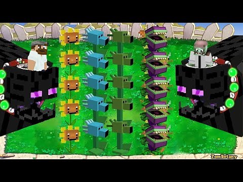 Plants Vs Zombies Minecraft Mod Gameplay