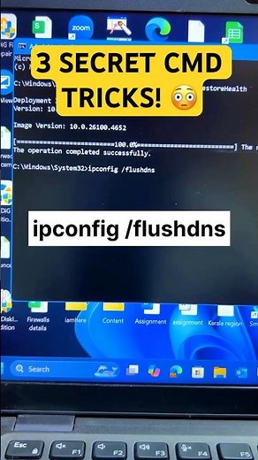 3 Most Powerful Windows Commands You Should Know! 💻⚡ | fixmylaptop ETECH