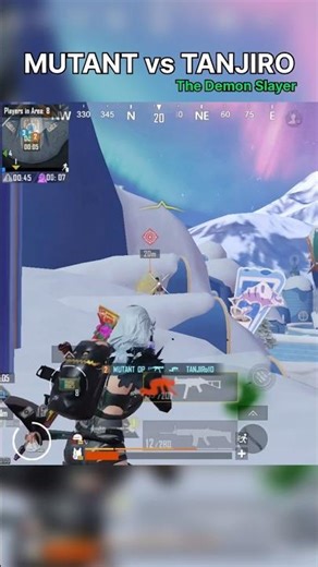 MUTANT vs TANJIRO The Demon Slayer #bgmi #bgmishorts #pubgmobile #pubgm