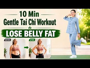 10 Min Gentle Tai Chi Workout 🌿 Lose Belly Fat, Improve Balance & Feel Younger After 60