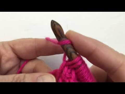 Augmentation au crochet tunisien par jeté