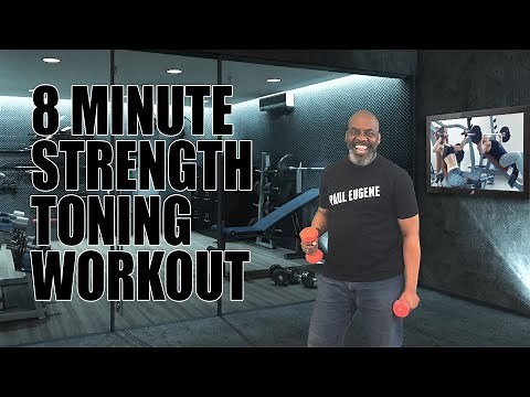 8 Minute Strength Toning Workout with Dumbbells