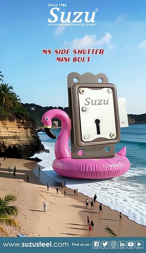 MS Side Shutter Mini Bolt – Strong & Reliable Lock #SuzuSteel #StainlessSteelHinges #MSMiniBolt
