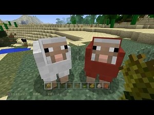 #19 Minecraft tutorial for beginners PS4/PS3/VITA How to use flowers and dyes, dyeing methods, wo...