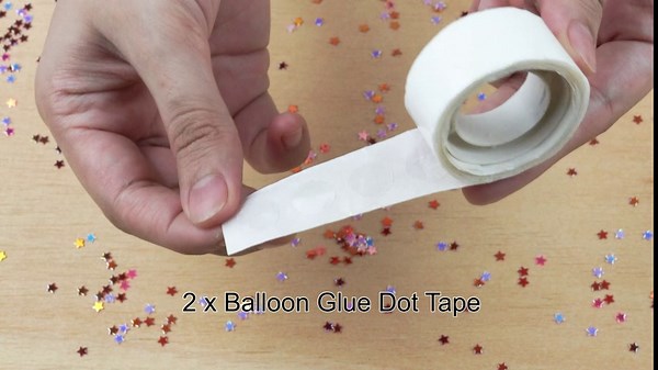 Millennium 8 Pcs Balloon Arch Tape Kit with 2x5 m Balloon Arch Strips, 200 Glue Points, 3 Self-Adhesive Hooks & 2x10 ft Fishing Wire for Wedding Anniversary and Birthday Party Decorations