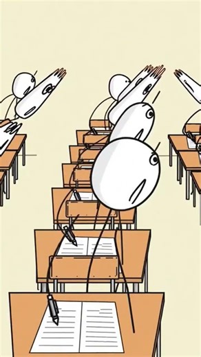 Exam Hall Nuclear Fart Prank Gone Wrong 😂💨 (Stickman Meme)#memes #shorts