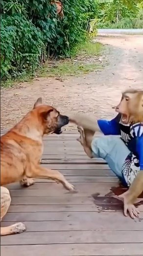 Así empezó la guerra entre perros y monos…