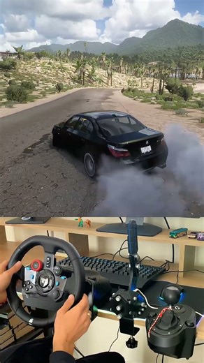 “BMW M5 E60 V10 DRIFT with Logitech G29 | Pure Sound & Control” #forzahorizon5 #g29 #bmw #m5 #shorts