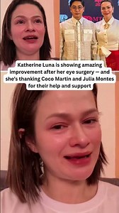 Katherine Luna is showing amazing improvement after her eye surgery