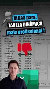 ✅Excel | Separe os dados da tabela dinâmica em colunas diferentes!