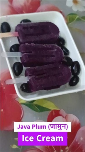 Viral Java Plum Ice Cream | Street Style Jamun Ice Cream Recipe 🍦✨ #recipe #icecream