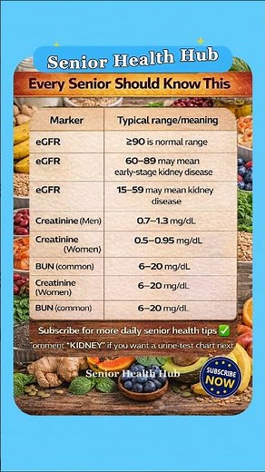 Kidney Blood Test Numbers Every Senior Should Know 🇺🇸 | eGFR, Creatinine & BUN Explained