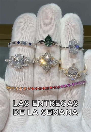 Acompáñame a ver los anillos de la semana Para más información escríbeme por WA 55 3427 1779 🇲🇽 #AnilloDeCompromiso #DiamanteLab #Oro #JoyeriaPersonalizada #LabDiamond
