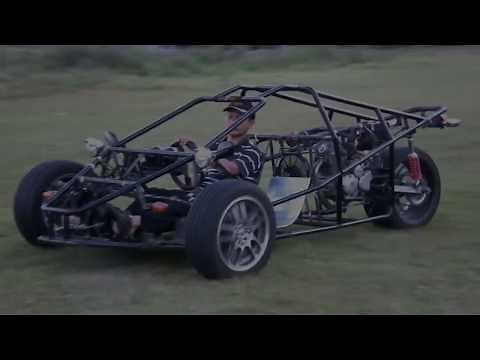 T-Rex Three Wheeled Motorcycle Test Drive Zoom In - Full Video