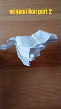 DIY origami lion part 2