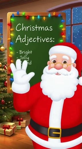 Christmas Adjectives Song – Learn Describing Words for Kids (Short