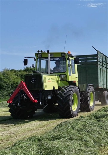 Cruising for Grass: MB-Trac Turbo Tractor in Tall Grass
