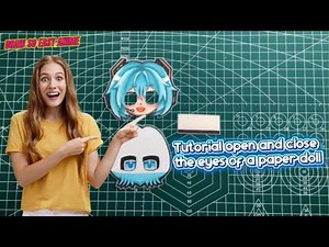 How to Make a Paper Doll Open & Close Its Eyes | Simple Trick That Looks Real