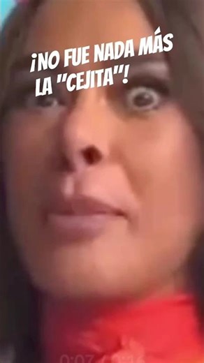GALI insiste que solo se hizo un "cariñito" en la ceja le creemos, pues! #shorts #viral #espectaculo