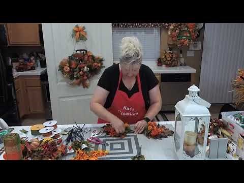 How to Make DIY Fall Floral Lantern Swag Tutorial